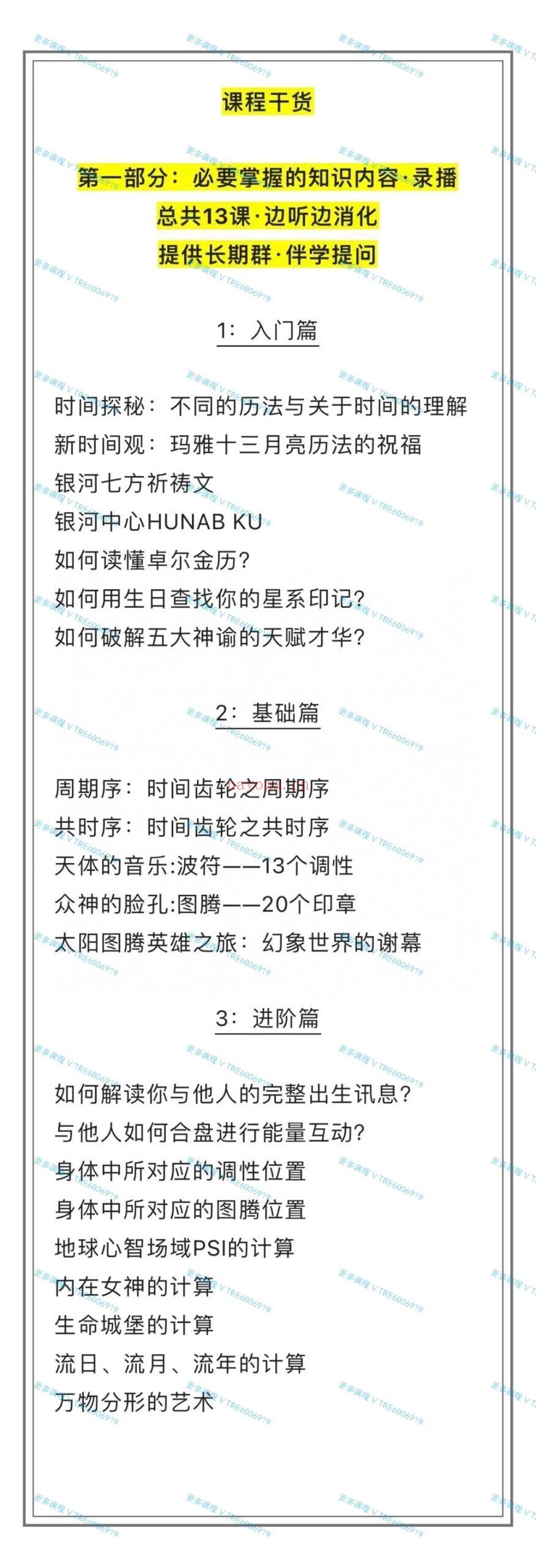 (玛雅历法)陈老师 玛雅十三月亮历｜基础·进阶课程 视频课程