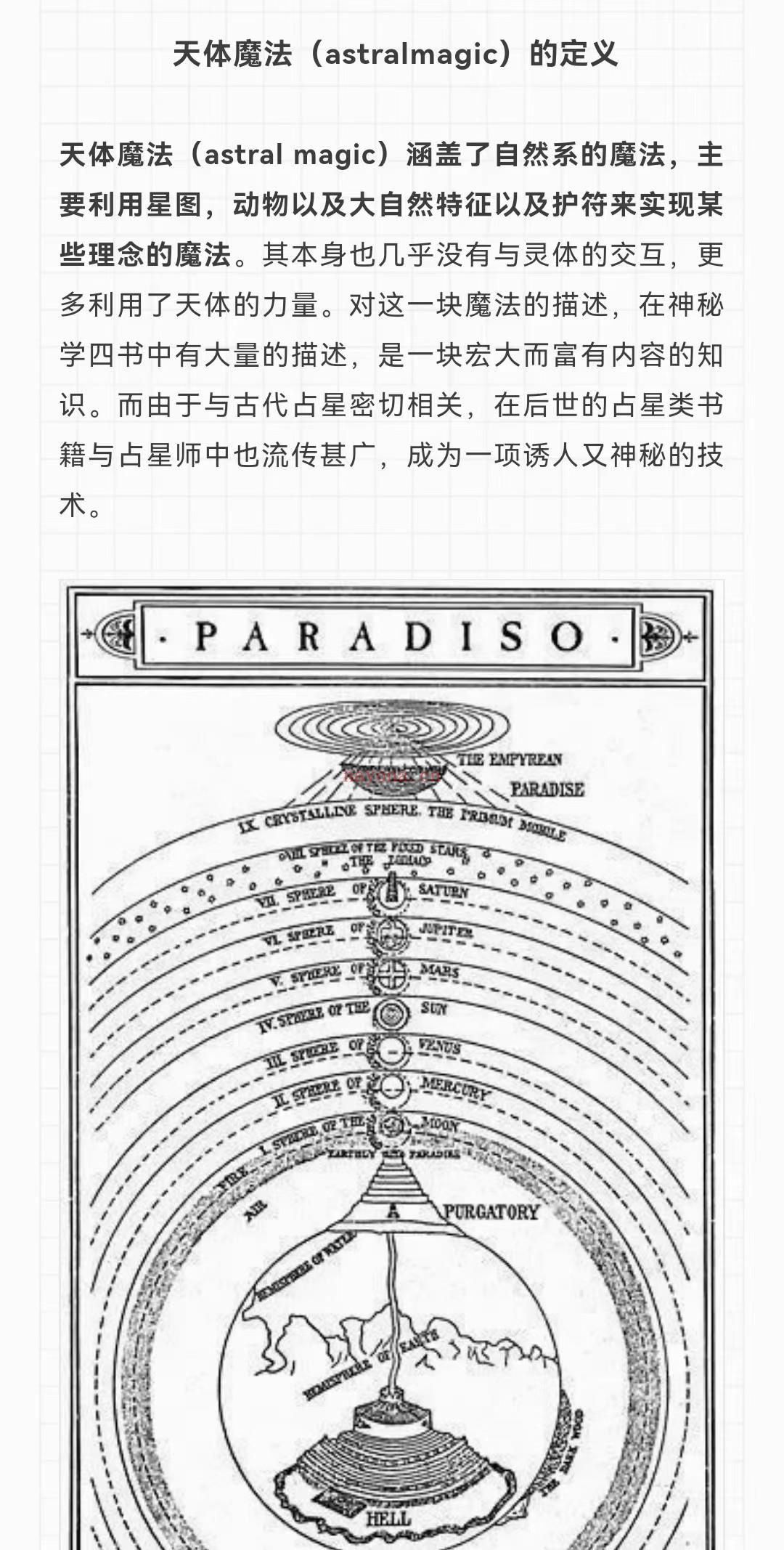 (天体魔法)秘义女巫 天体魔法课程 具体课程内容参见图3 高清视频课+配套讲义