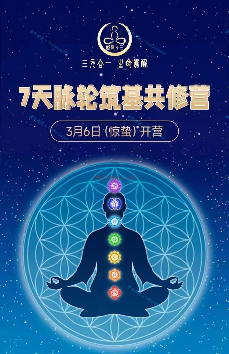 (脉轮课程)7天脉轮筑基共修营 感兴趣请私聊！