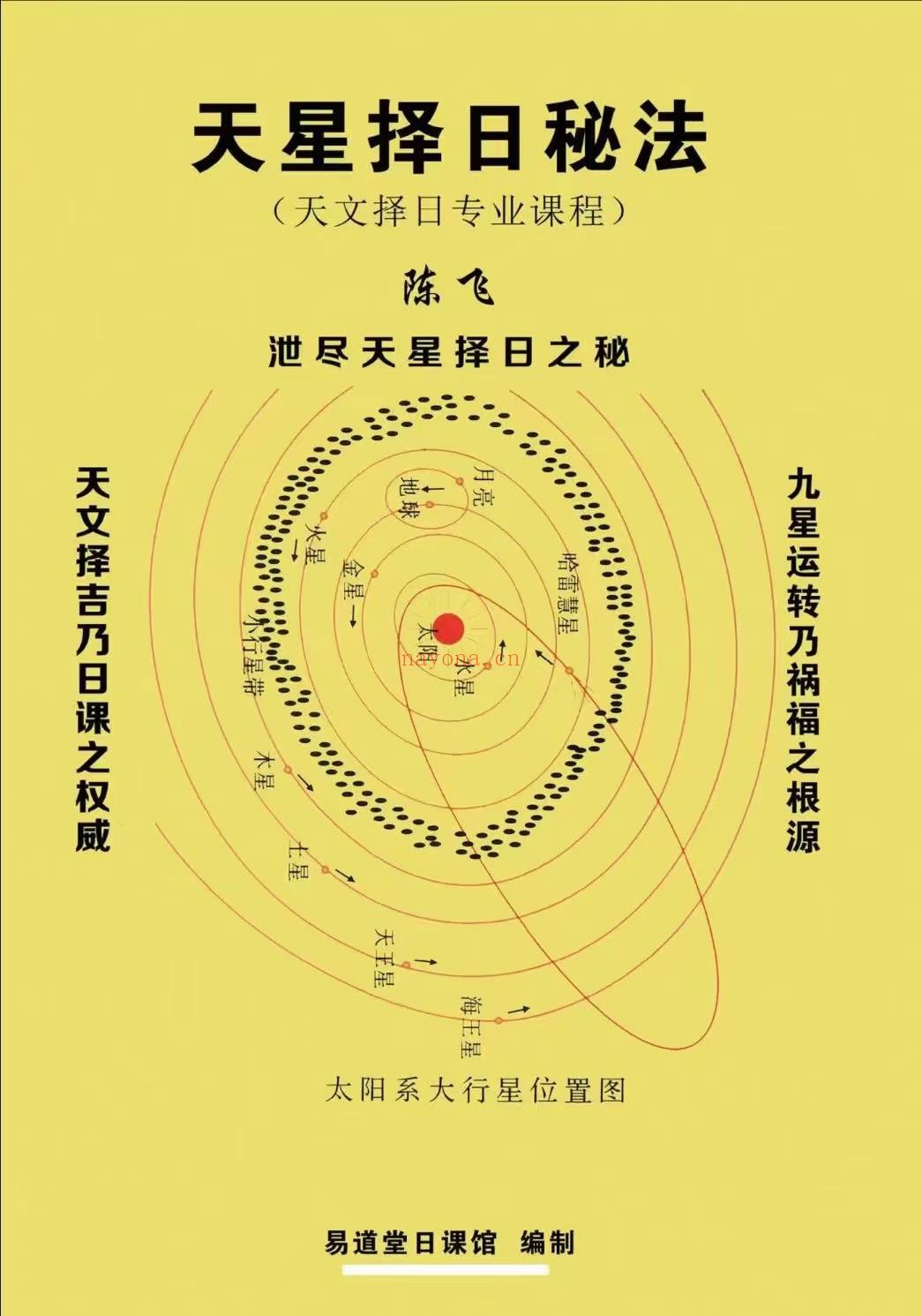 (天星择日)陈飞 七政四余天星实战风水催财布局日课 电子版