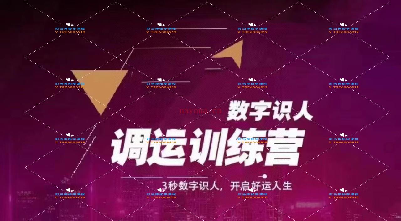 (数字能量 热销🔥)依盈老师 2023年 数字识人调运训练营 感兴趣请私聊！