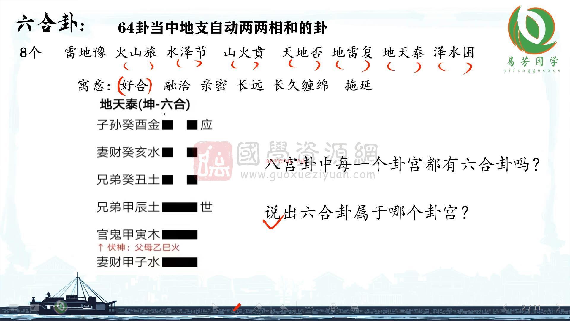 安易芳老师《爻相调理》六爻+面相课程视频共161集