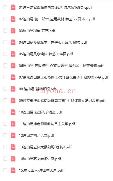 连山易系列15本PDF电子书