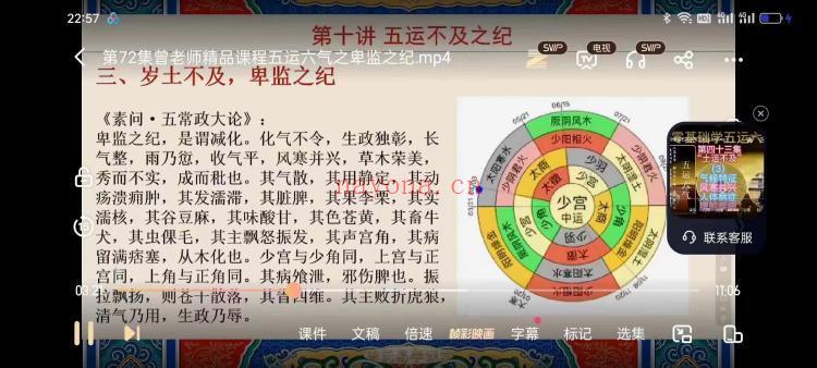 曾勇老师 讲五运六气课程 81集视频