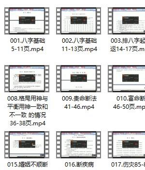 传统格局旺衰断八字视频32集插图