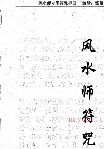 汤细加-《风水师专用符咒手册 符咒》234页.pdf