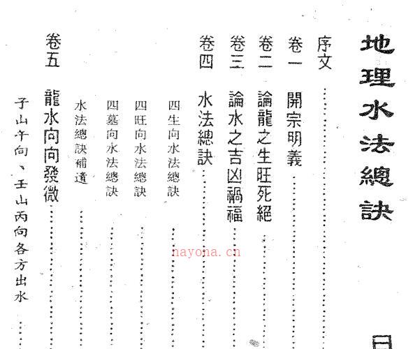 地理水法总诀 -神秘学领域最全