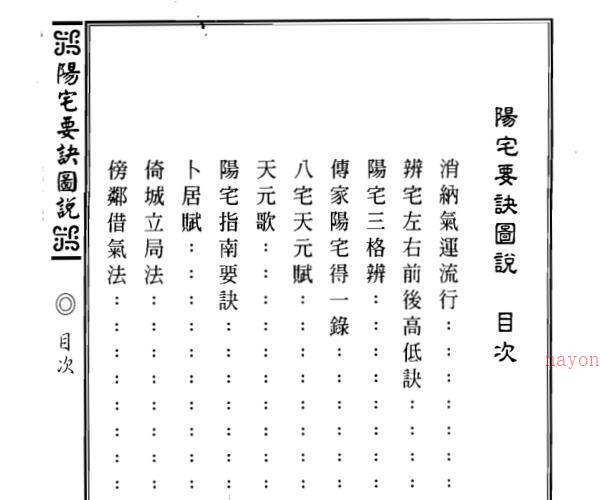 蒋大鸿着，李崇仰编，阳宅要诀图说 _ 古籍书阁 -神秘学领域最全