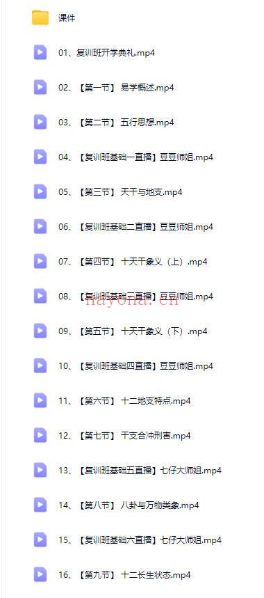 文易复兴进阶课复训班 第二期 54集视频+课件