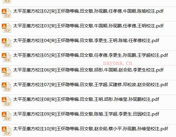 太平圣惠方校注（1-10） -神秘学领域最全