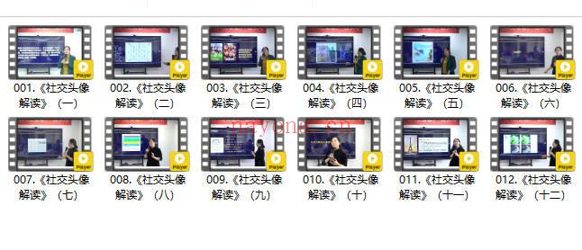 黎荔《社交头像解读》传承班 12集视频