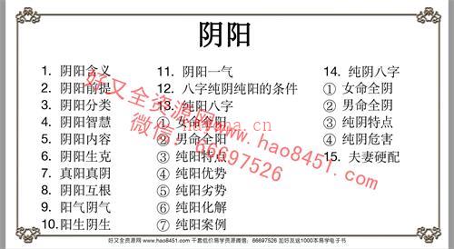 A1265夏光明弟子德兰德兰-八字全息详解之阴阳PDF电子书88页