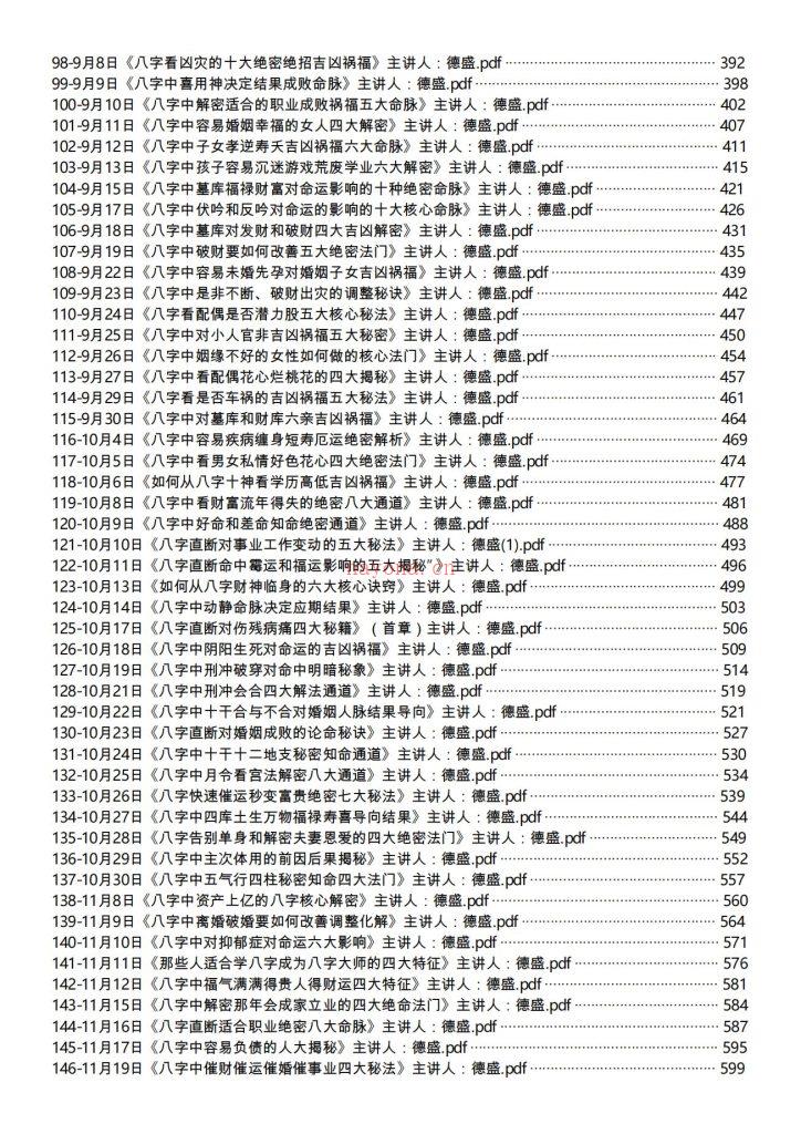 得盛八字2022年全年笔记合集700多页电子版 高端法本