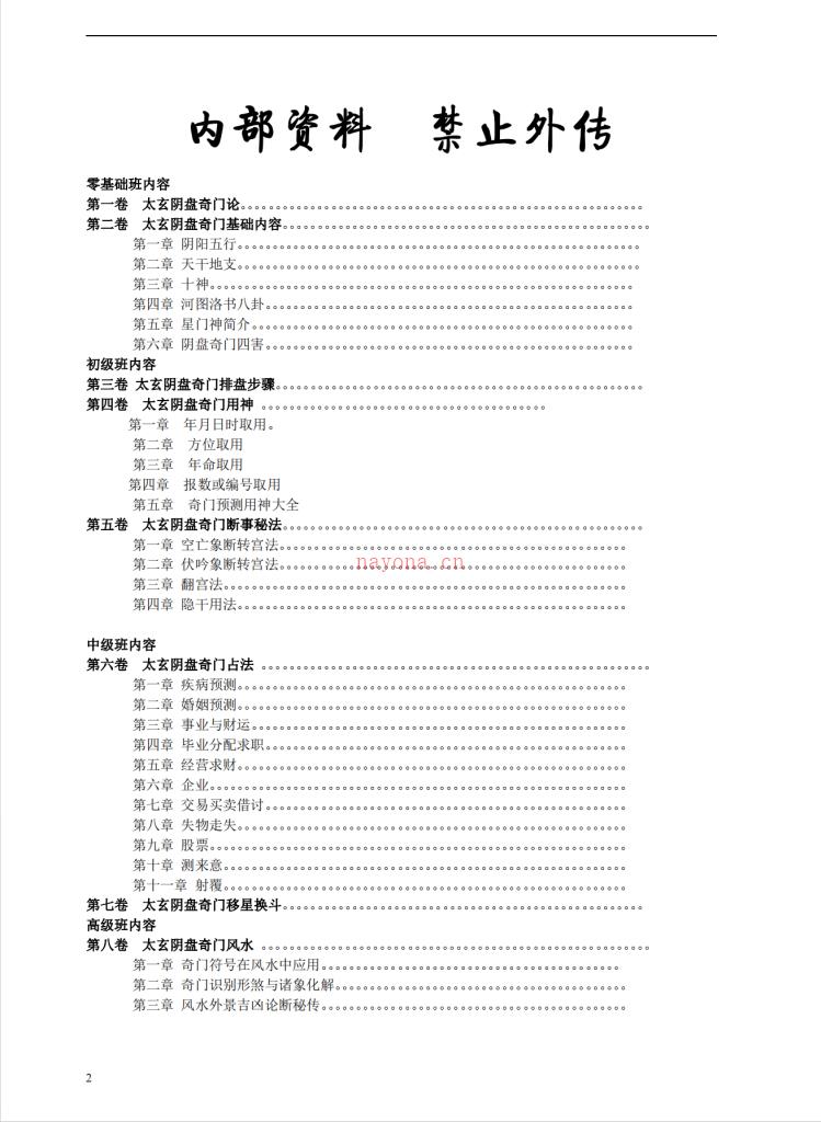 太玄阴盘奇门401页高清电子版 高端法本