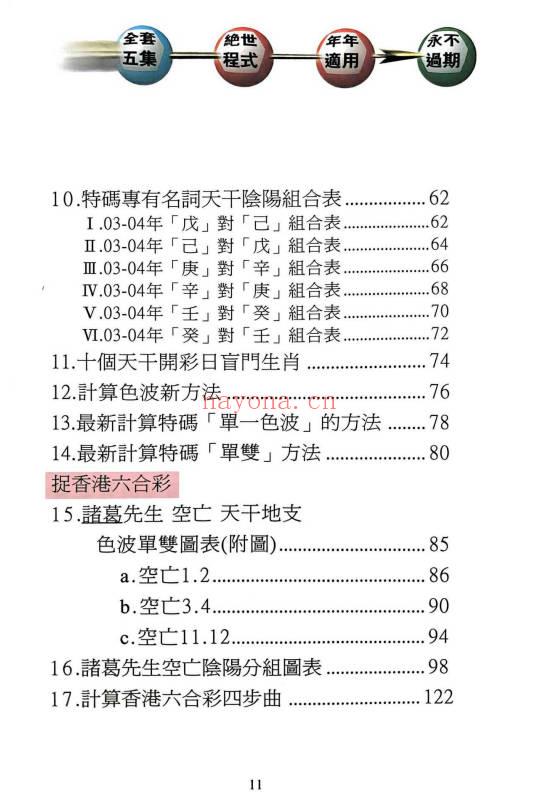 《玄学代码破解六合彩》1-5册.PDF电子版