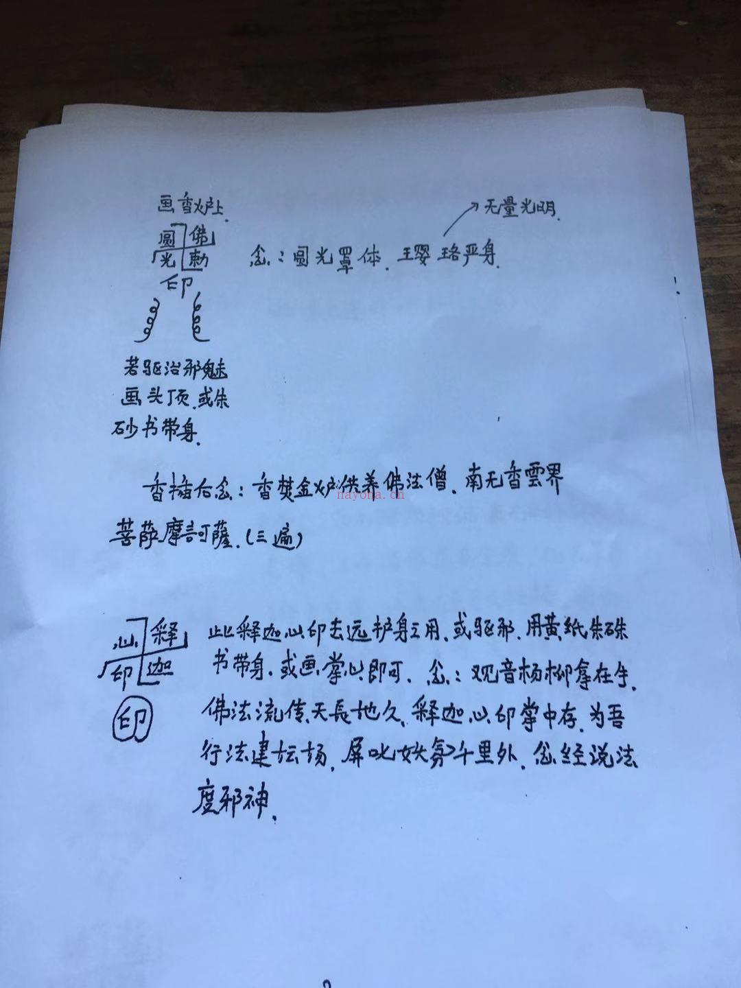 民间普庵法视频加文字资料电子版 高端法本(普庵咒道教)