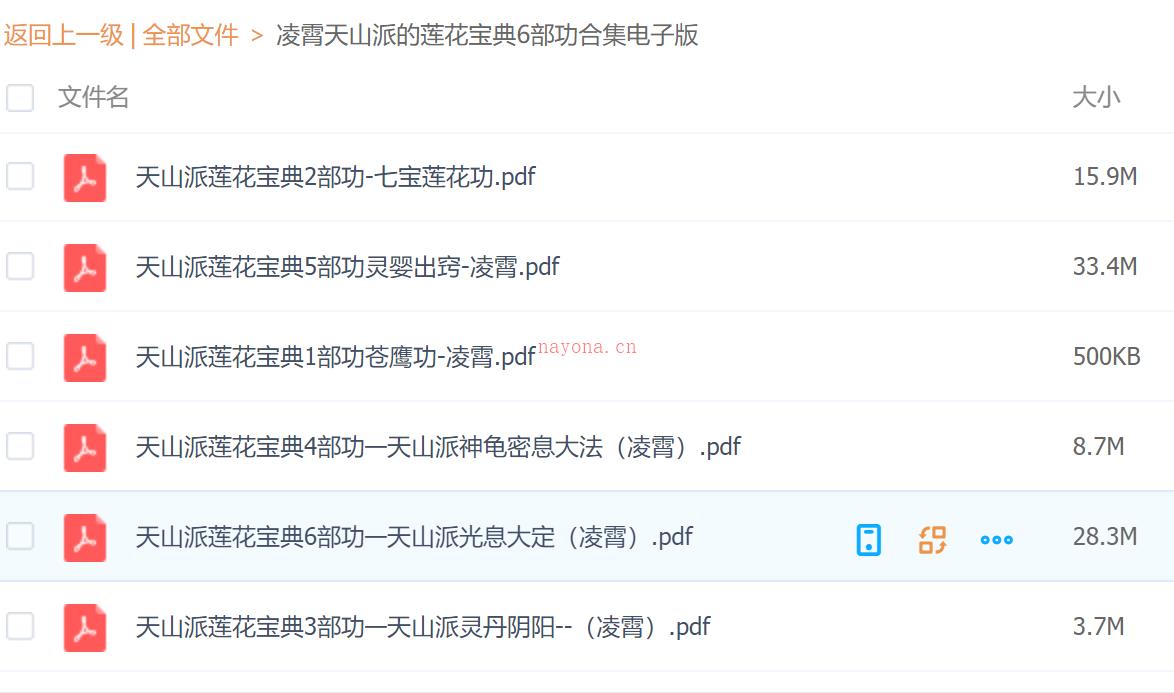 淩霄天山派莲花宝典6部功合集电子版稀有法本