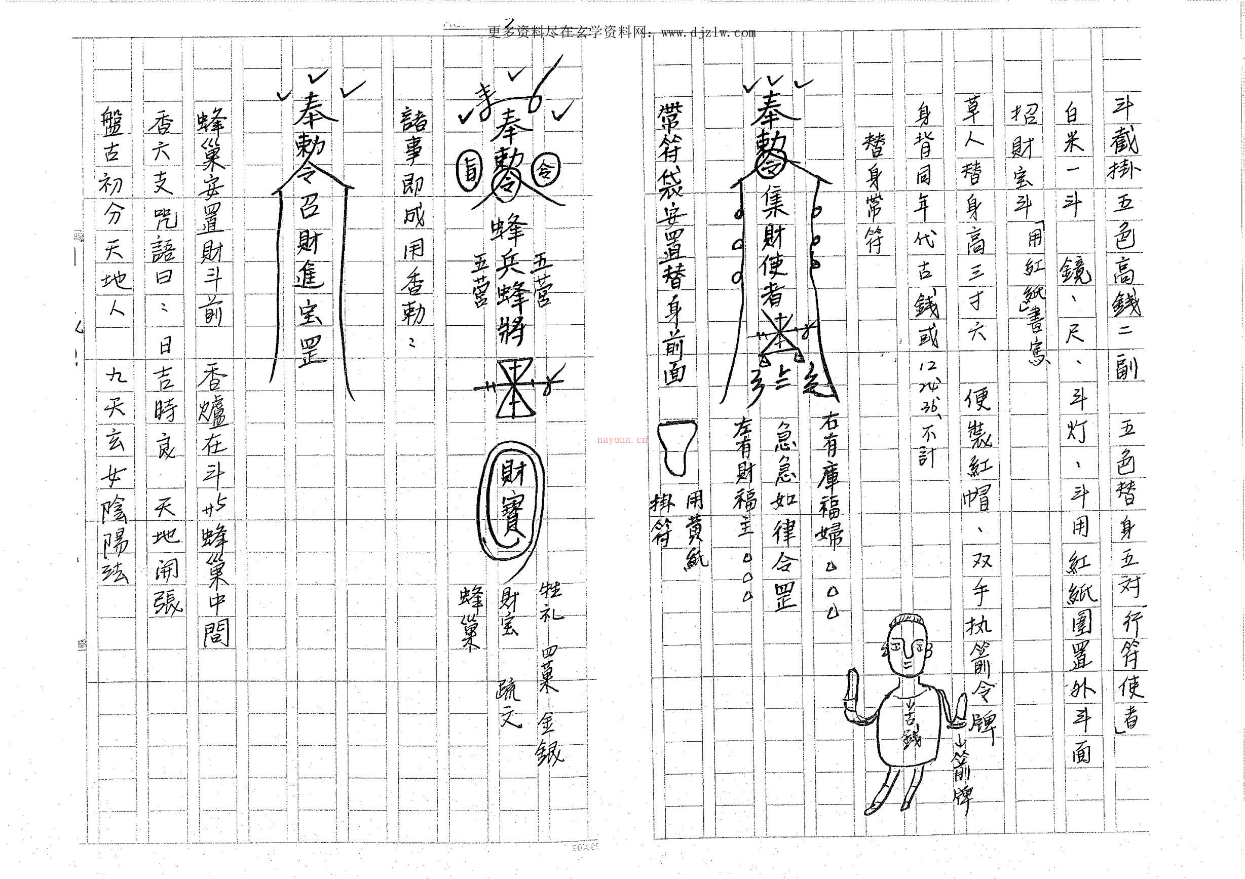 闾山法派兽灵运财科讲义32面电子版稀有法本