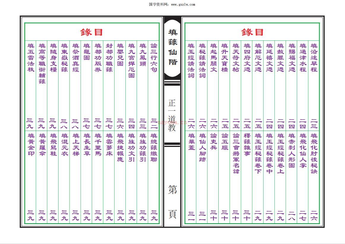 正一道教《填箓仙阶》48页电子版稀有法本