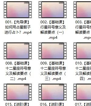 A阿k零基础占星骰子占卜课程21+1视频+录音插图
