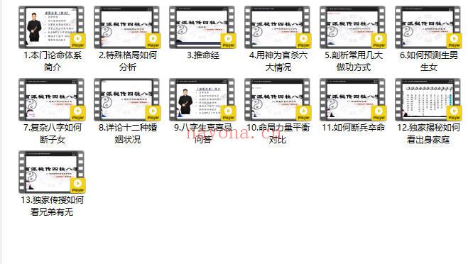 易熵诸葛浚豪 盲派八字 13节视频课