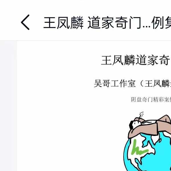 王凤麟 道家奇门风水 阴盘奇门精彩案例集45页