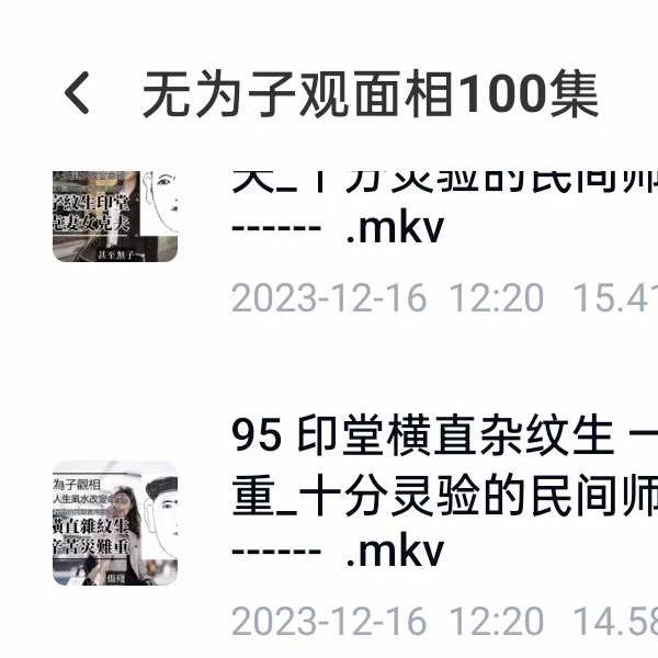 无为子观面相100集