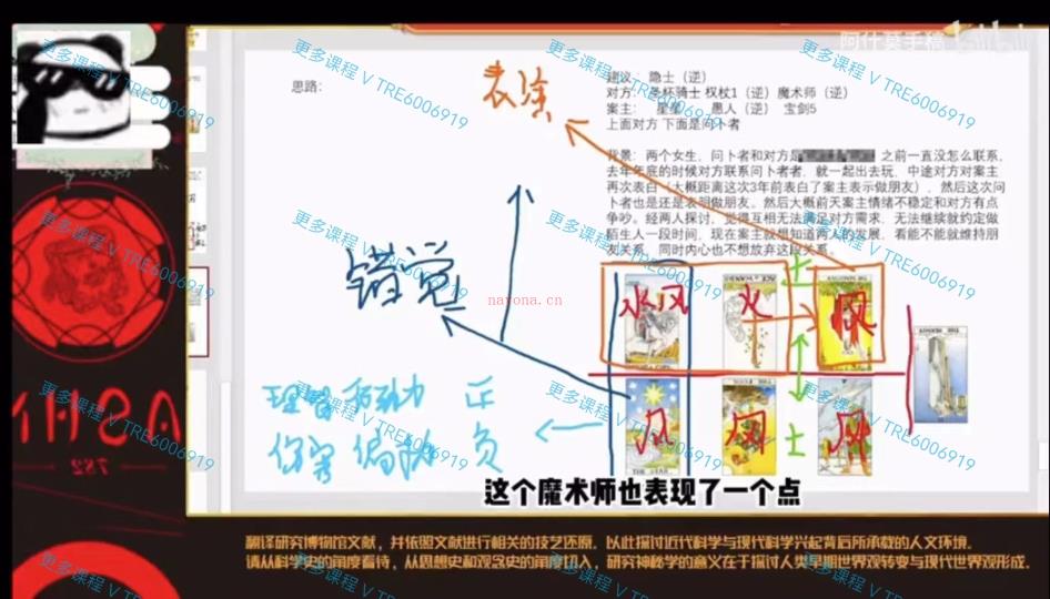 (塔罗案例)鬼鬼最新《塔罗案例解析课》 视频课程 135节