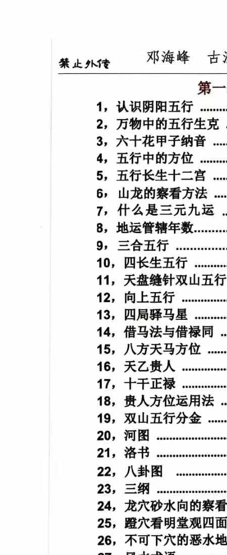 邓海峰 -《古法风水、点穴、立向、精解口诀》265页