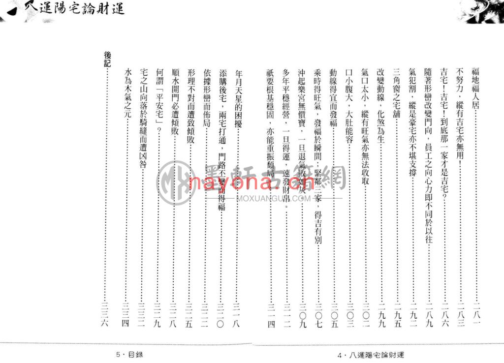 MX53030.陈沣谋-《八运阳宅论财运》(173双页)  