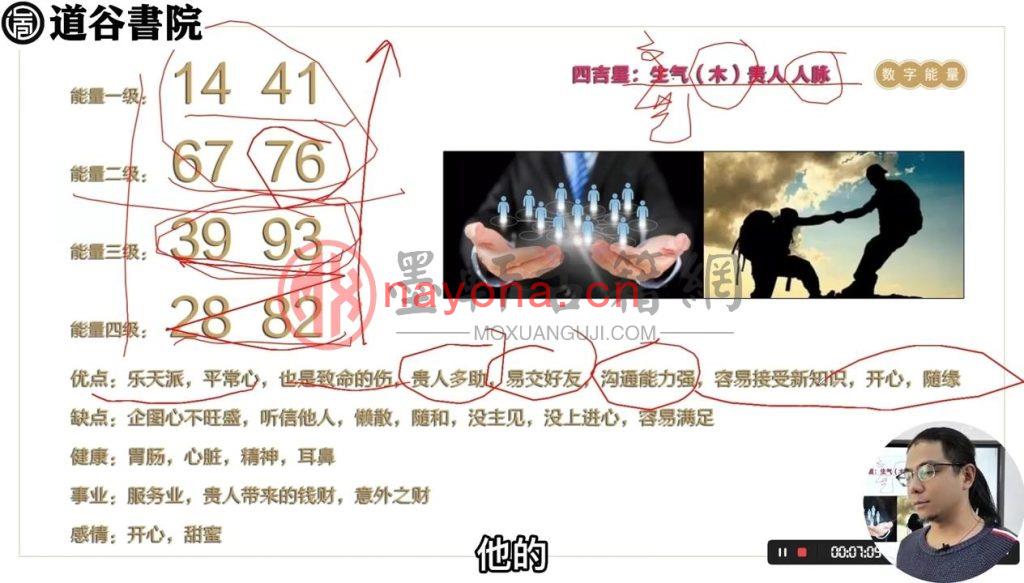 道谷学院马湛老师八星数字能量学视频课程全集(62集) MP4下载