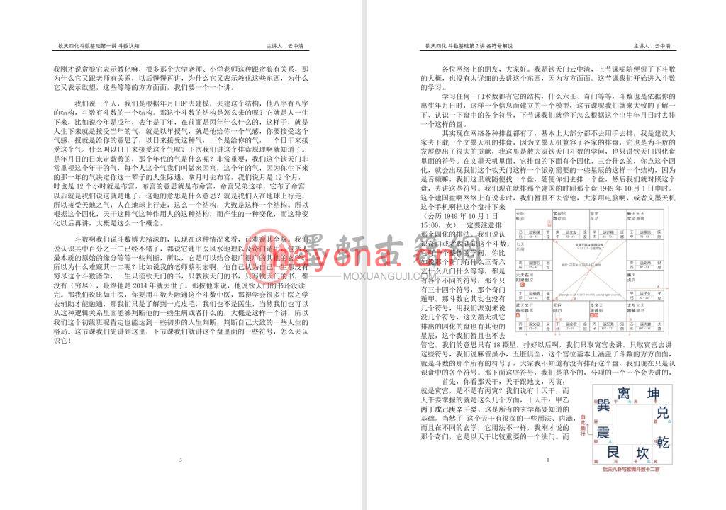 云中清-《钦天四化紫微斗数基础基础》(157单页)