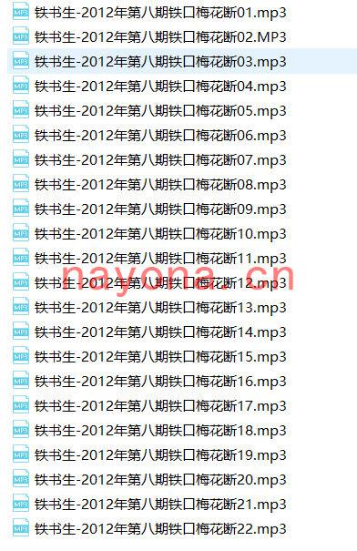 铁书生-录音第八期铁口梅花断录音22讲