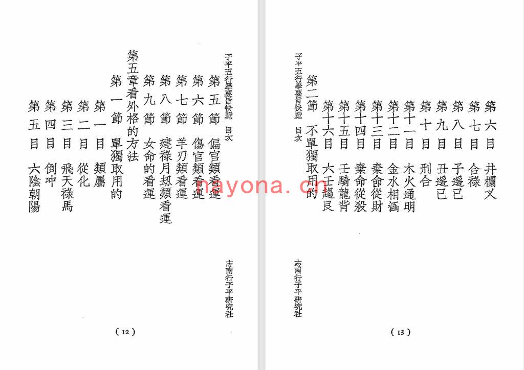 志南行-《子平五行学要旨快览》 志南行子平研究社1935版三册合集(512单页) PDF电子版