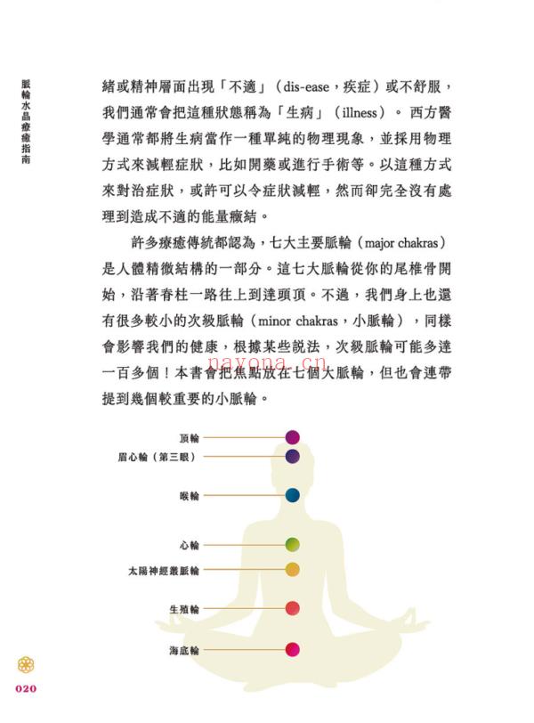 脉轮水晶疗愈指南：7大脉轮冥想练习‧70种水晶属性，启动自我调频力，恢复身心能量平衡