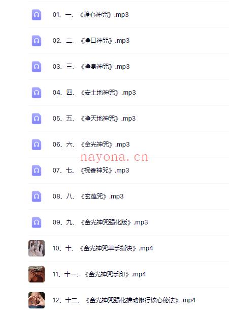 道家八大神咒与渡灵神咒 视频+音频 24集