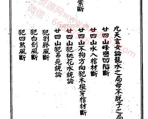 G929《二十四山净阴净阳断》PDF电子书392页