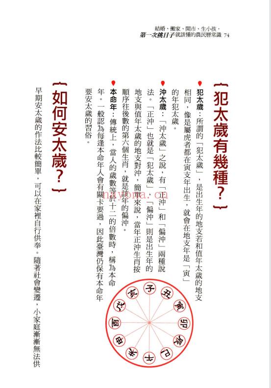 柿子(台湾)《第一次挑日子就该懂的农民历常识》290页.PDF电子版