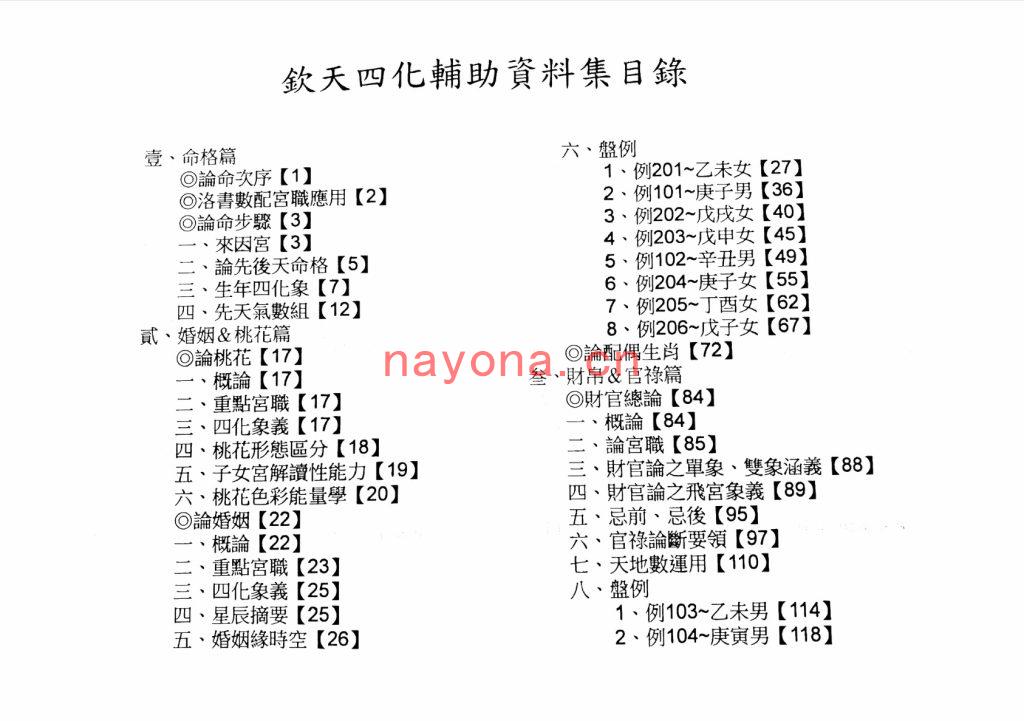 若提孤隐整理-《刘金府钦天四化紫微斗数学习资料》无水印版(9册)