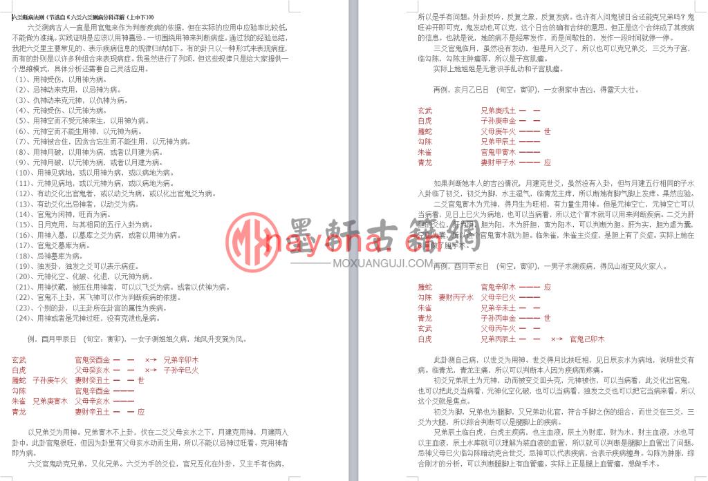 王虎应-《六爻断病法则》(1192单页)