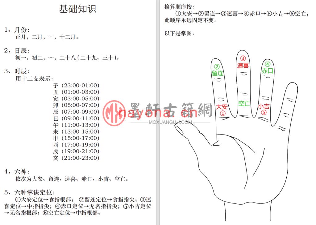 《道传小六壬整理版》(37单页)