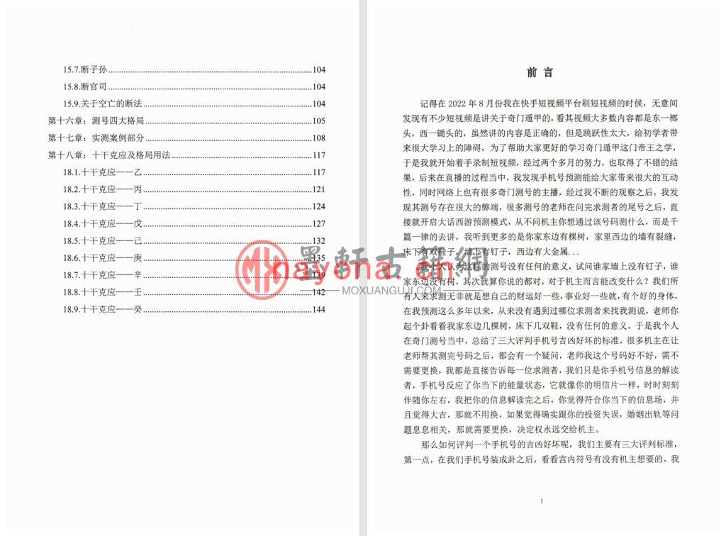 子辰师兄-《阴盘穿壬奇门、预测体系、化解技术》(152单页)