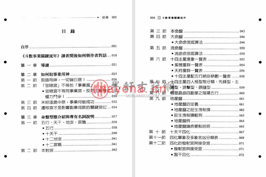 谢昕润-《斗数事业关键流年》(342单页)福韵阁藏紫微斗数珍本 PDF电子版