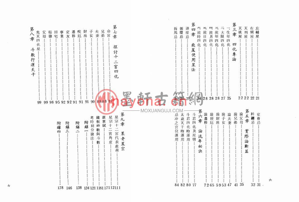 谢丰达-《斗数特诀、斗数实用之心法、诀窍大公开》果老星宗与斗数十二宫研究(90双页) PDF电子版