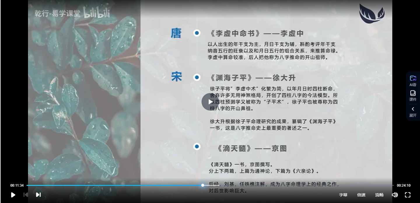 图片[4]_乾行四柱基础课程（视频15集）_易经玄学资料网