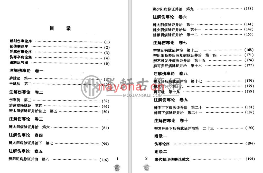 张仲景着、成无己注-《伤寒论注十人书-注解伤寒论》(221单页)