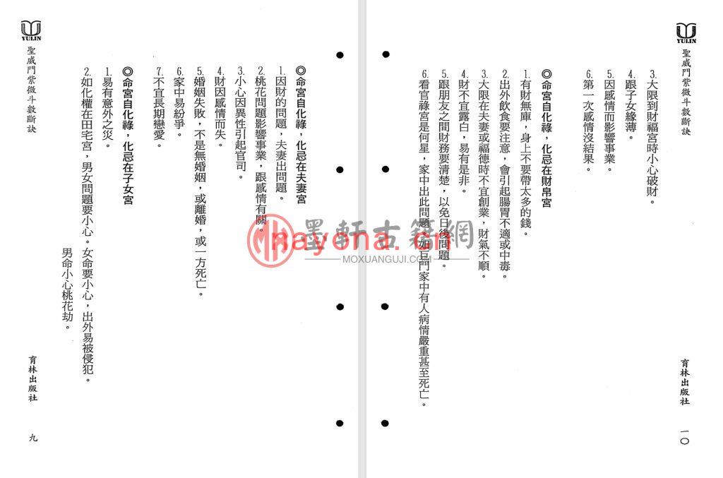 卢立群-《圣威门紫微斗数断诀》(282单页)福韵阁藏紫微斗数珍本 PDF电子版