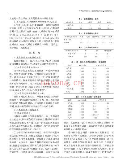 中医临床医生四诊信息判读及诊断一致性探讨.pdf