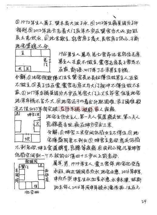 绝秘阳宅手写笔记资料、弟子班绝密资料8套共365页.pdf