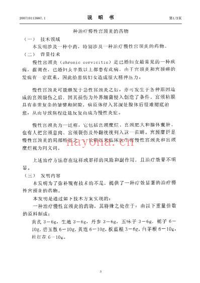 一种治疗慢性宫颈炎的药物.pdf